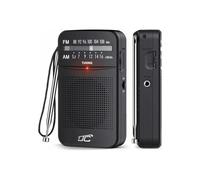 LTC Lega LXLTC2029C Radio de poche AM/FM AUX 2xAA Antenne téléscopique Noir