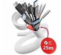 LTC PRO Cable Tube 25 | Gaine pour câbles, blanche, 25 mètres, diamètre 25 mm (PRO 5120) Nouveau