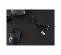 LTC PRO Wall - Serre-câble - montable en surface, montable sur mur - 9 cm - noir (pack de 50)