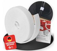 LABEL THE CABLE Serre-Câbles pour une Gestion Parfaite des Câbles - Attache-Câbles Scratch Double-Face - Rouleau Attache-Câbles - Aspect Velours - LTC ROLL STRAP - 3 m x 16 mm - Blanc - LTC 1220