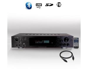 LTCA ATM8000BT Amplificateur hifi 5.2 avec fonction bluetooth et karaoke 4 x 75w + 3 x 20w - Noir