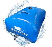 LTCANOPY Réservoir à Bulles de Stockage d'eau de 500 l/132 gallons, Grand réservoir d'eau avec Valve, Sac d'eau Portable Pliable pour l'irrigation des Terres agricoles, réservoir d'eau de Douche