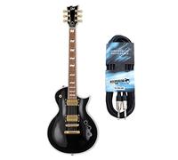 LTD EC-256 BLK Guitare électrique Noir + câble jack mono Keepdrum