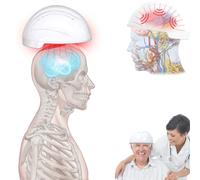 LTdlhFk Casque De Luminothérapie Rouge 810 Nm pour Personnes âgées - Stimulation Cérébrale Transcrânienne à Lumière Infrarouge 256 LED pour La Maladie D'alzheimer - pour Hôpitaux Et Cliniques