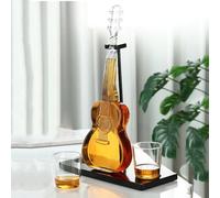 LTdlhFk Ensemble De Carafe à Whisky Personnalisé De 1000 ML, Carafe Créative pour Guitare/Violon avec Bouchon, Distributeur De Whisky, Anniversaire, Coffret Cadeau,B