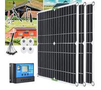 LTdlhFk Kit De Panneau Solaire 200 W 400 W 600 W 800 W avec Contrôleur 30 A/60 A, Chargeur De Batterie 12 V, Adapté pour Camping-Car, Hangar à Bateaux, Ferme, Toit,3x200W-60Acontroller