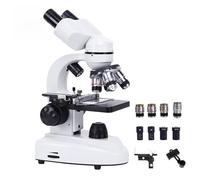LTdlhFk Microscope Composé Binoculaire De Laboratoire 12000x/18000x/30000x, Microscope Biologique HD Professionnel pour étudiants Adultes, pour Laboratoire, Recherche Scientifique,12000X