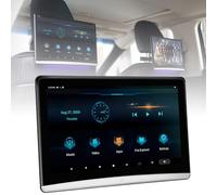 LTdlhFk Moniteur D'Appui-TêTe TV Multifonction pour Voiture - Processeur 3+32G/Android 10.0/8 CœUrs, éCran Tactile IPS - Prise en Charge 1080P/Casque/WIFI/Bluetooth/USB/SD/HDMI in+Out/FM,13.3in