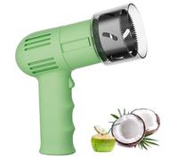 LTdlhFk Ouvre-Noix De Coco électrique, Ouvre-Noix De Coco Automatique, avec Grattoir, Broyeur pour Noix De Coco Jeunes Et Matures,Green