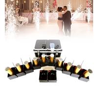 LTdlhFk Système D'allumage De Feux d'artifice à Fontaine Froide,Machine D'éclairage De Feux d'artifice à Froid,Contrôle sans Fil De L'équipement De Mariage,Système D'effets De Scène,12PCS