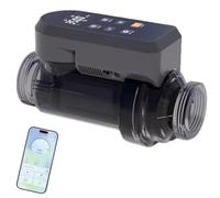 LTdlhFk Système De Chloration pour Piscine Au Sel, Générateur De Chlore Au Sel, Télécommande par Application, Technologie De Nettoyage Automatique par Plaque en Titane,20g/h(10K~15K)-NoApp