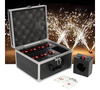 LTdlhFk Système De Tir De Feux d'artifice à Base De Fontaine Froide, Mini Machine à étincelles pour Mariage, Télécommande sans Fil, Parfait pour Les Célébrations Et Les événements, 8PCS