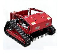 LTdlhFk Tondeuse à Gazon à Chenilles Télécommandée 9ch - Moteur Essence 224cc 4 Temps, Largeur De Coupe 54,8 Cm (21,6"), Capacité De Pente 60°, éclairage LED pour Tonte De Nuit