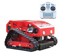 LTdlhFk Tondeuse à Gazon Télécommandée sur Chenilles - Moteur Essence 9hp 224cc 4 Temps, Largeur De Coupe 54,8 Cm (21,6"), Pente Max 60°, éclairage LED pour Tonte De Nuit