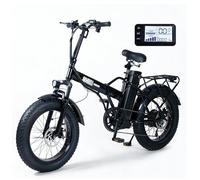 LTdlhFk Vélo électrique Pliable pour Adultes, avec Pneus Larges 20" X 4.0, écran LCD, Vélo Cargo électrique, Vélo électrique Tout-Terrain pour Adultes Et Adolescents 15A