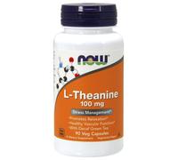 Now Foods L-theanine 100 mg avec thé vert, 90 gélules