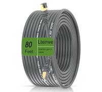 Lteirwe Starlink Câble d'extension de rechange pour Starlink Standard 3 de 25 m, câble d'extension de rechange étanche pour satellite Starlink Standard V3 (25 m), gris