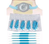 LTEJUMQ 5 Pièces Collier de Trachéotomie Sangle de Fixation de cathéter de trachéotomie, Sangle Canule Trachéale Support Fixe Sangle Accessoire Réglable pour Adulte et Enfant