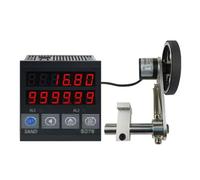 LTEJUMQ Compteur de Longueur Numérique, Roue de Mesure Numérique de Longueur avec Compteur Mécanique et Fonction Mémoire (0-999999), Idéal pour Les Environnements Industriels