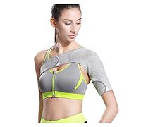 LTEJUMQ Épaulières de Sport, Attelle d'épaule pour Hommes et Femmes, Immobilisation d'épaule Réglable, Support d'épaule pour Le Soulagement de la Douleur à l'épaule, Gris