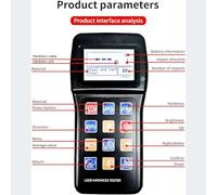 LTEJUMQ Kit de Testeur de Dureté Portable, Testeur de Duromètre en Métal, Testeur de Duromètre de Métaux de Haute Précision HL HB HRB HRC HRA HV HS Outil de Test de dureté Numérique
