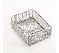 LTEJUMQ Panier de Désinfection en Acier Inoxydable 304, Panier de Stérilisation pour Instruments Médicaux [25x25x7cm], Résistant à la Chaleur, Adapté à l'Autoclave