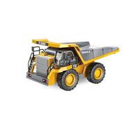 LTFIOON Camion-Benne télécommandé 1:24, 9 canaux, 2.4GHz, avec lumière& Son | Véhicule de Construction RC avec benne métallique, Inclut batterie, câble USB, Tournevis, Cadeau pour enfants dès 6 ans