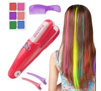 LTFIOON Stylo de Coloration pour Cheveux, 6 Couleurs Craie Cheveux Colorées pour Filles, Jouet magique de Coloration des Cheveux pour Enfants à Partir de 4 ans, pour anniversaire Noël fête d'enfant