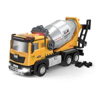LTFIOON Véhicule de Construction, 1:40 Camion toupie à béton, Camion Jouet, Engins de Chantier Jouet avec Lumière et Son, Métal Transporteur pour Enfant Garçon Fille 3 4 5 6 Ans