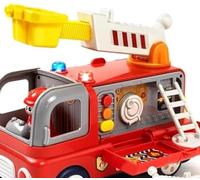 LTFIOONF Ambulance Jouet, avec Lumières et Sons, pour Enfants dès 3 an, Véhicule de Secours avec Pièces Amovibles, Jouet Montessori pour Garçons et Filles, Jouet éducatif Ambulance
