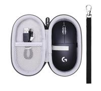 LTGEM Coque rigide en EVA pour souris de jeu sans fil Logitech G PRO X Super Light Noir