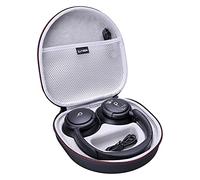 LTGEM Étui Compatible avec Casque antibruit Actif Anker Soundcore Life Q20 / Q20i / Q30 - Noir + Gris