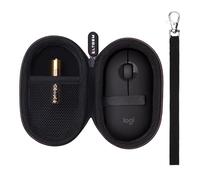 LTGEM Étui compatible avec souris Bluetooth sans fil Logitech POP & Pebble Mouse 2 M350s/M350/M355/M340/i345, Noir