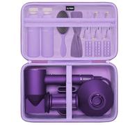 LTGEM Étui de rangement rigide de voyage compatible avec sèche-cheveux Dyson Supersonic/Cosy Companions/Alloom/Anne Betty/Slopehill, violet (étui uniquement)