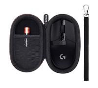 LTGEM Étui de transport rigide compatible avec souris de jeu sans fil Logitech G305 / G PRO X/G Pro / G703 / G903, noir