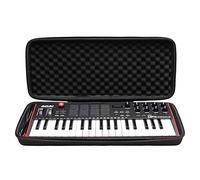 LTGEM Étui de transport rigide pour clavier Akai Professional MPK Mini Plus USB MIDI avec 37 mini touches - Sac de transport de protection (noir + noir)