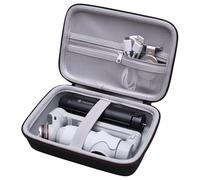 LTGEM Étui de voyage rigide compatible avec DJI Osmo Mobile SE/Osmo Mobile 7P/7/Osmo Mobile 6, Insta360 Flow/Flow Pro/Flow 2 Pro pliable AI, stabilisateur de cardan Hohem iSteady X3 SE (noir + gris)