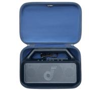 LTGEM Étui de voyage rigide pour haut-parleur d'extérieur Soundcore Boom 2 - Housse de protection (intérieur : 30 x 19 x 5,6 cm), étui uniquement, bleu