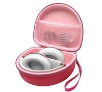 LTGEM Étui pour casque sans fil Beats Studio3/Solo3/Solo2/Solo Pro - Sac de transport de voyage (magenta extérieur + intérieur rose)