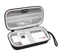 LTGEM Étui pour imprimante photo compatible avec KODAK Mini 2 Retro 4PASS Imprimante photo portable/KODAK Mini Shot 2 Appareil photo numérique instantané rétro, noir + gris (étui uniquement)