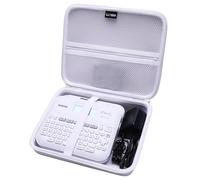 LTGEM Étui rigide compatible avec étiqueteuse Brother P-Touch PT- D610BT / PT-D410 / PTD600 / PT-D460BT/ PTD400AD - Sac de rangement de protection de voyage (blanc)