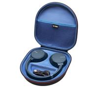LTGEM Étui rigide en EVA pour casque audio Sony WHCH720N / WH-CH 710N / WHCH700N sans fil Bluetooth avec suppression du bruit - Sac de transport de protection de voyage (noir + bleu)