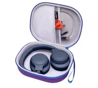 LTGEM Étui rigide en EVA pour casque sans fil Bluetooth JBL Live 650BTNC/400BT/500BT/460NC et JBL Tune510BT/660NC/700BT/710BT/760NC/750BTNC/660 BTNC/560BT/500BT/E45BT/JBL Tour ONE e-violet+gris