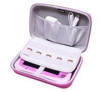 LTGEM Étui rigide pour tablette Leapfrog LeapPad Ultimate Ready pour l'école - Sac de transport de voyage (magenta + gris)