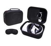 LTGEM Étui VR compatible avec Oculus Meta Quest 3S / Quest 3 / Quest 2 Official Original/Elite Strap Version VR et accessoires de manette tactile, convient pour le voyage et le rangement à la maison