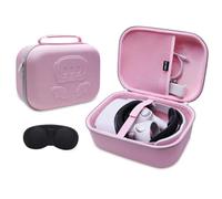 LTGEM Étui VR compatible avec Oculus Meta Quest 3S / Quest 3 / Quest 4 Official Original/Elite Strap Version VR et accessoires de manette tactile, convient pour le voyage et le rangement à la maison
