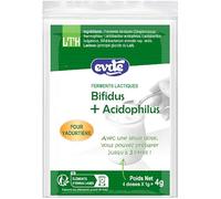LTH - Ferments Lactiques Yaourt Maison Bifidus Acidophilus Probiotiques | Souches actives. Préparation en poudre concentrée pour yaourtière : 1 paquet = 4 doses pour jusqu'à 12L (soit 96 pots).