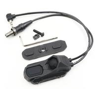 LThyzszb Interrupteur de pression tactique à double distance compatible avec prise 3,5 mm PEQ-15 & DBAL & SF M300/340/M600/640DF armes et lasers (prise 3,5 mm, noir)