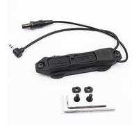LThyzszb Interrupteur de pression tactique à double distance Prise de 3,5 mm pour M300 M600 Scout Light Weaponlights et Laser Dual Tape Switch (Noir)