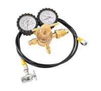 LTIENBST Kit régulateur d'azote noir 0 à 4000 psi - Outil de remplissage d'azote compatible avec valve Schrader, vélo tout-terrain, VTT, UTV, moto, Kawasaki, Yamaha